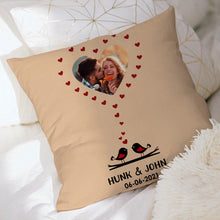 Custom Throw Pillow Personalized Love Bird Pillow