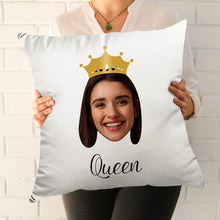 Custom Throw Pillow Personalized Pillow with Big Crown