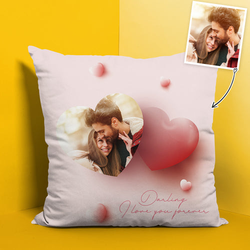 Custom Throw Pillow Personalized Pillow with Darling I love You Forever