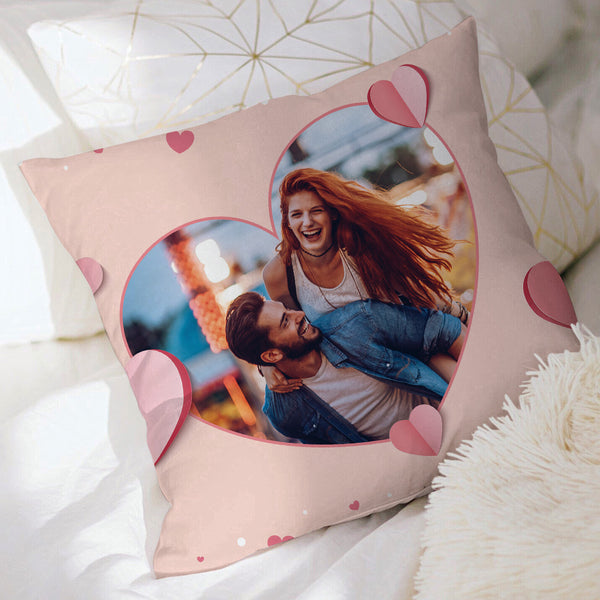 Custom Throw Pillow Personalized Pink Love Pillow