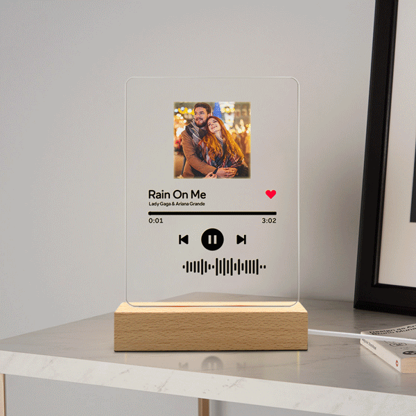 Gift for Father Personalized Gifts Custom  Code Music Plaque