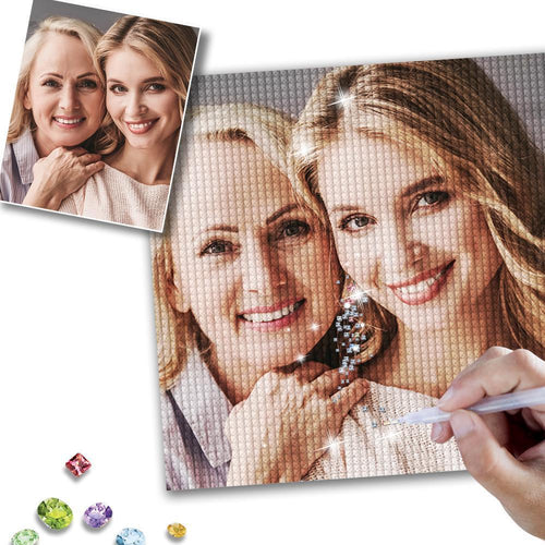 Custom DIY Diamond Painting Upload Your Photo Last Minute DIY Gifts for Mother‘s Day