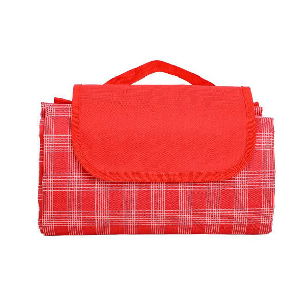 Waterproof Picnic Blanket Beach  Folding Picnic Mat Beach Blanket Outdoor Products Yellow Plaid