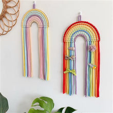 Gifts for Her Boho Rainbow Home Decor Macrame Bohemian Charm Hairpin Storage Bedroom Colorful Decoration