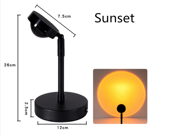 Sunset Projector Lamp Sunset (Orange) Sunny Aura Lamp Rainbow Sunset Light Personlized Decor For Bedroom