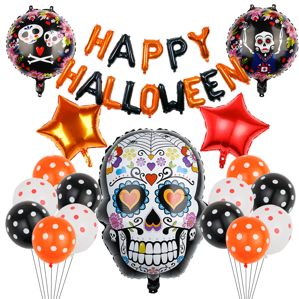 Halloween Party Banner Balloon Decorations Kits for Party Supplies Halloween Decor Kit