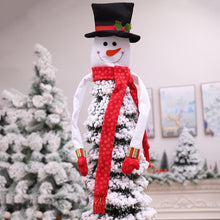 Snowman Christmas Tree Topper with Red Mittens and Draping Scarf Festive Christmas Tree Decoration