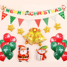 Christmas Balloons Set Merry Christmas Banner for Christmas Party Decorations Supplies - customphototapestry