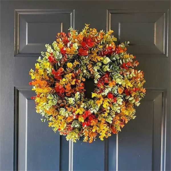 Autumn Wreath Year Round Front Door Wreath Garden Decor - customphototapestry