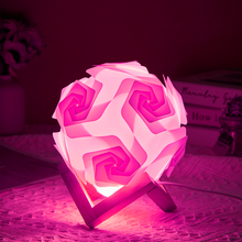DIY Moon Lamp Creative Rose Pinwheel Night Light Gift for Kids