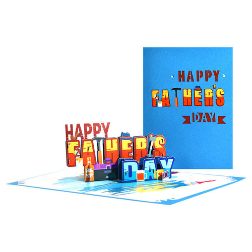 3D Pop Up Card Happy Father's Day Greeting Card Gift for Dad