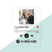 Scannable Spotify Code Custom Music Song Plaque Frame Spotify Album Cover with Code (4.7IN X 6.3IN)