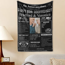 95th Anniversary Gifts Custom Photo Tapestry Gift Back in 1927