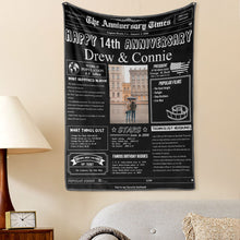 14th Anniversary Gifts Custom Photo Tapestry Gift Back in 2008