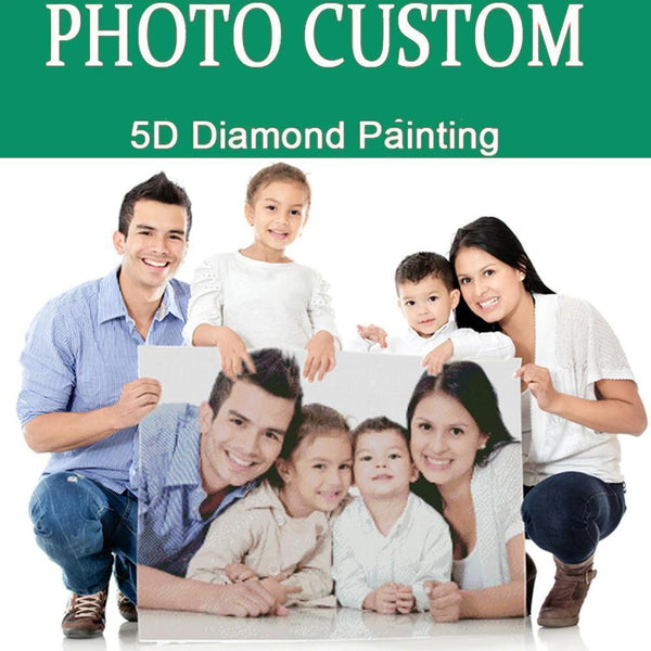 Gift for Father Custom DIY 5D Diamond Painting Art Family Photo